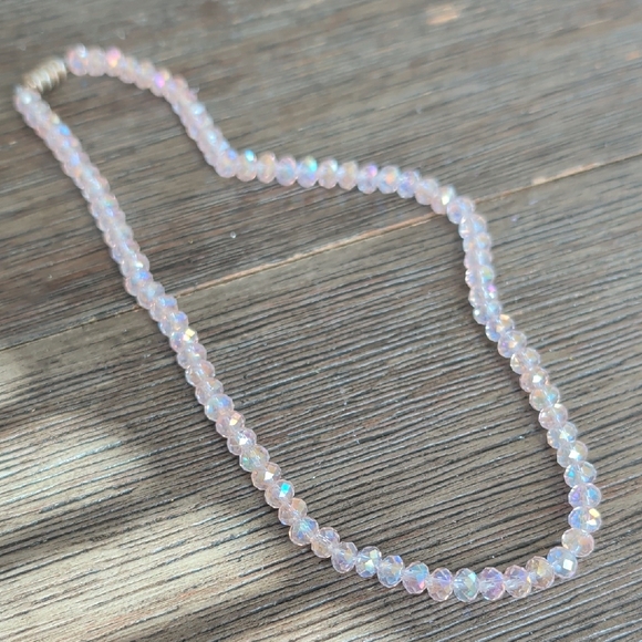 Jewelry - Vintage Magnetic Pink Ab Necklace